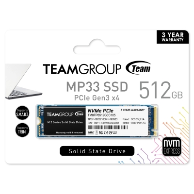 512GB SSD Team Group MP33, M.2 2280 - TM8FP6512G0C101 gallery image 2