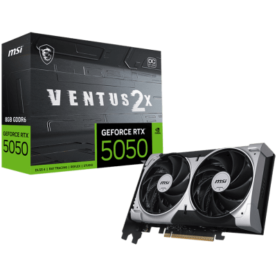 Видео карта MSI NVIDIA GeForce RTX 5050 8GB VENTUS 2X OC - RTX_5050_8G_VENTUS_2X_OC gallery image 1