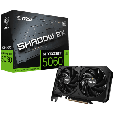 Видео карта MSI NVIDIA GeForce RTX 5060 8GB SHADOW 2X OC MAX - RTX_5060_8G_SHADOW_2X_OC_MAX gallery image 1