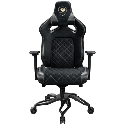 Геймърски стол Cougar Gaming Titan Pro V2, Черен/Златист - CGR-T2F-GLB gallery image 1