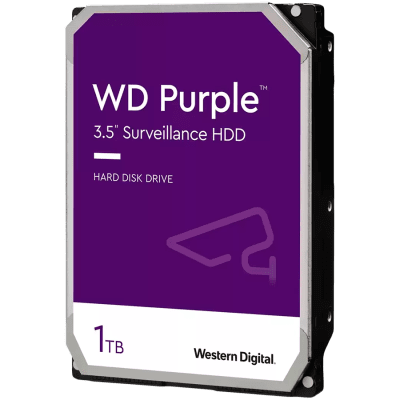 Твърд диск 1TB Western Digital, Лилав - WD11PURZ
