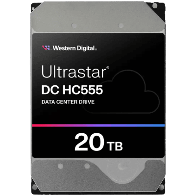 Твърд диск 20TB Western Digital ULTRASTAR DC HC555  - WUH722020CLE6L4