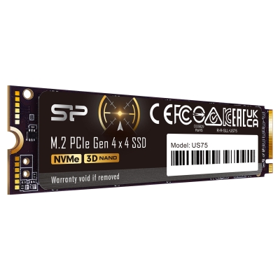 1TB SSD Silicon Power US75, M.2 2280, PCIe, Gen 4 x4, NVMe - SP01KGBP44US7505 gallery image 2