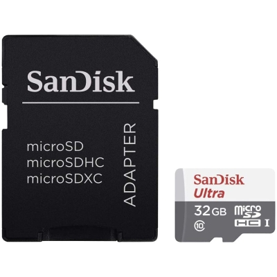 Карта памет 32GB microSDHC и SD Adapter - SDSQUNR-032G-GN3MA