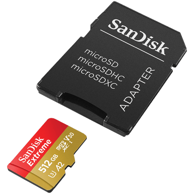Карта памет 512GB microSDXC SanDisk Ultra и SD адаптер - SDSQXAV-512G-GN6MA