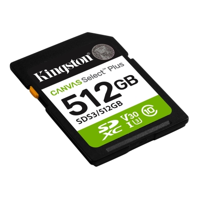 Карта памет 512GB SD Kingston Canvas Select Plus, Черна - SDS3/512GB gallery image 2