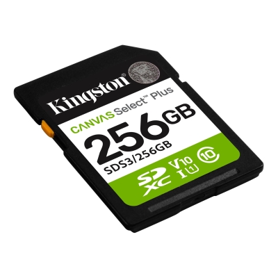 Карта памет 256GB SD Kingston Canvas Select Plus, Черна - SDS3/256GB gallery image 2
