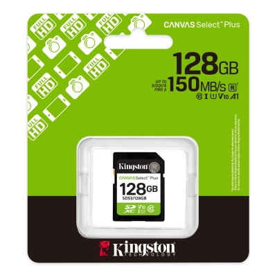 Карта памет 128GB SD Kingston Canvas Select Plus, Черна - SDS3/128GB gallery image 3