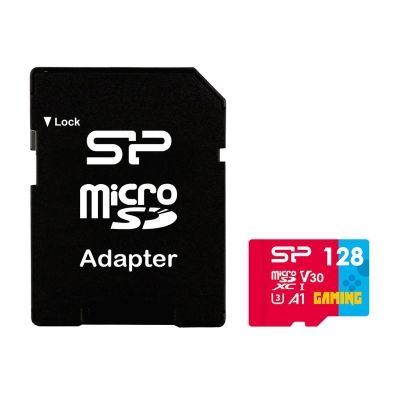 Карта памет 128GB Silicon Power Superior Gaming и SD адаптер - SP128GBSTXDV3V1NSP gallery image 1