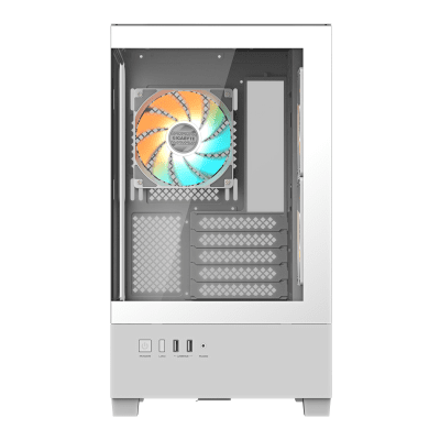 Компютърна кутия GIGABYTE C201 PANORAMIC ICE, Бяла - GB-C201PI gallery image 3