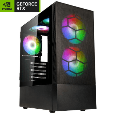 Настолен компютър Sleek Game, Intel Core i5-14400F, 16GB RAM, 1TB SSD, NVIDIA GeForce RTX 5060 Ti, Без ОС, Черен - 8889 gallery image 1