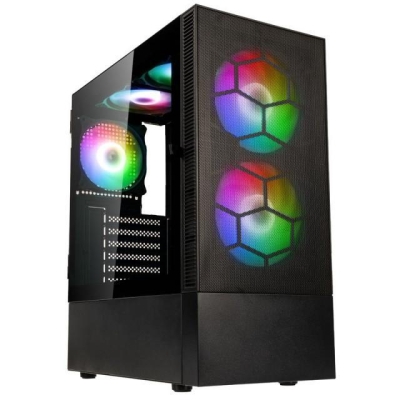 Настолен компютър Sleek Game, Intel Core i5-14400F, 16GB RAM, 1TB SSD, NVIDIA GeForce RTX 5060 Ti, Без ОС, Черен - 8889 gallery image 2