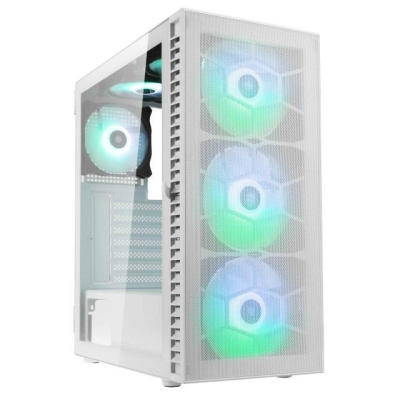 Настолен компютър Sleek Game, AMD Ryzen 5 9600, 32GB RAM, 1TB SSD, NVIDIA GeForce RTX 5060 8GB, Без ОС, Бял - 8921 gallery image 2