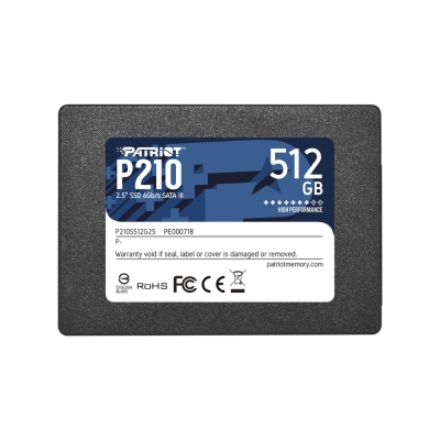 512GB SSD Patriot P210, SATA3 - P210S512G25 gallery image 1