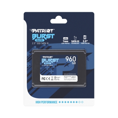 960GB SSD Patriot Burst Elite, SATA3 - PBE960GS25SSDR gallery image 4