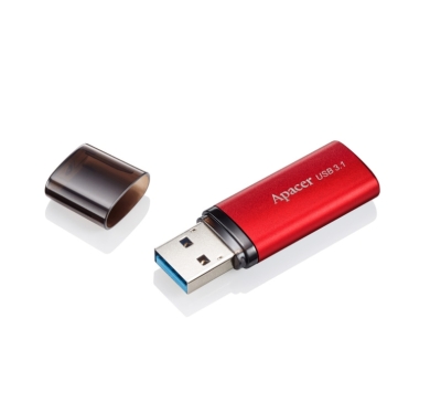 Флаш памет 128GB Apacer AH25B, Червена - AP128GAH25BR-1 gallery image 2