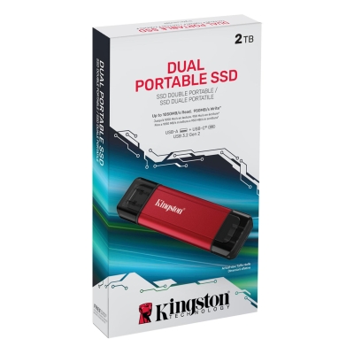 2TB SSD Kingston Dual, Черен/Червен - SPSD/2TB gallery image 4