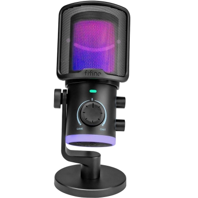 Микрофон Fifine AM6 RGB, Черен - AM6 gallery image 1