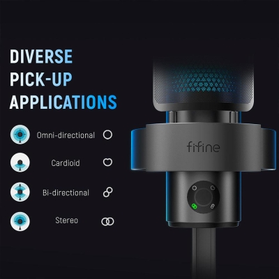Микрофон Fifine A9 RGB, Черен - A9 gallery image 4