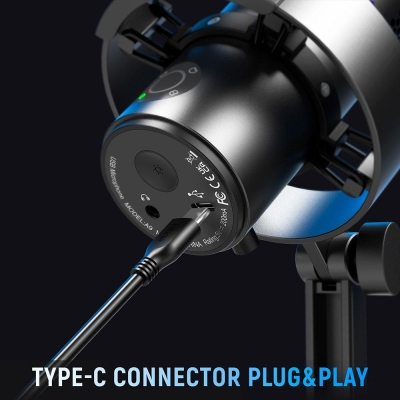Микрофон Fifine A9 RGB, Черен - A9 gallery image 6