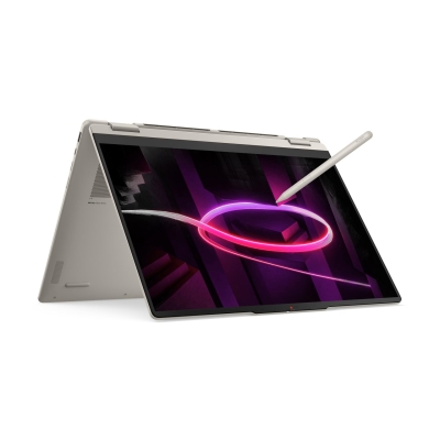 Лаптоп Lenovo Yoga 7 2-in-1, 16.0", AMD Ryzen AI 7 445, 24GB DDR5 RAM, 1TB SSD, AMD Radeon 840M, Windows 11 Home, Бежов - 83TF000XBM gallery image 1
