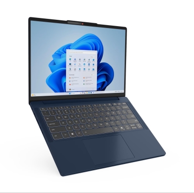 Лаптоп Lenovo IdeaPad Slim 3, 14.0", Intel Core i5-13420H, 16GB DDR5 RAM, 512GB SSD, Intel UHD Graphics, Без ОС, Син - 83K0002NBM gallery image 2