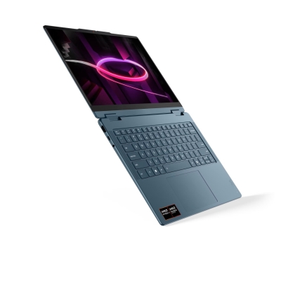 Лаптоп Lenovo Yoga 7 2-in-1, 14.0", AMD Ryzen AI 7 445, 24GB DDR5 RAM, 1TB SSD, AMD Radeon 840M, Windows 11 Home, Син - 83TD001NBM gallery image 2
