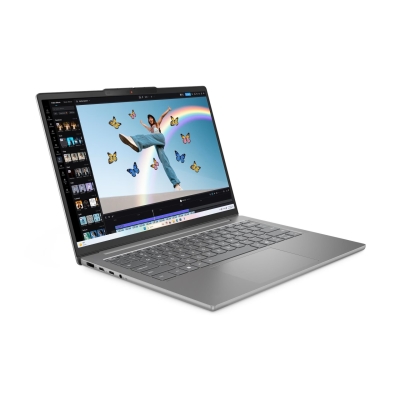 Лаптоп Lenovo IdeaPad Slim 5, 14.0", AMD Ryzen 7 8845HS, 32GB RAM, 1TB SSD, AMD Radeon 780M, Без ОС, Сив - 83HV002NBM gallery image 1