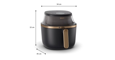 Уред за здравословно готвене Philips Series 3000 NA342, 7.2 l, Черен - NA342/00 gallery image 4