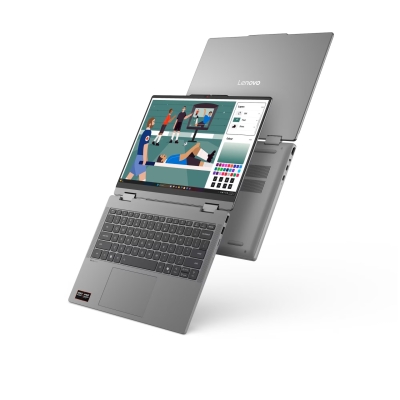 Лаптоп Lenovo IdeaPad 5 2-in-1, 14", AMD Ryzen 5 230, 16GB RAM, 512GB SSD, AMD Radeon 760M, Windows 11 Home, Сив - 83UJ001YBM gallery image 8