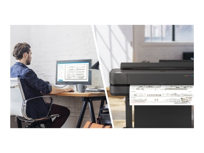 Плотер HP DesignJet T650, 24", Мастилоструен - 5HB08D gallery image 9