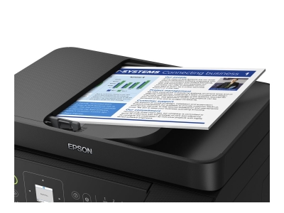Мултифункционалнo устройствo Epson EcoTank L5590, Мастилоструйно, A4, 4800 x 1200 dpi, 33 ppm, Fax - C11CK57403 gallery image 6