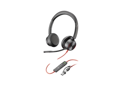 Слушалки HP Poly Blackwire 8225, Черни - 8X223AA gallery image 2