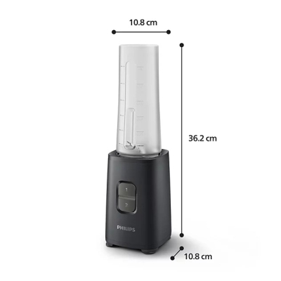 Блендер Philips Series 1000, 350 W, Черен - HR2040/00 gallery image 2