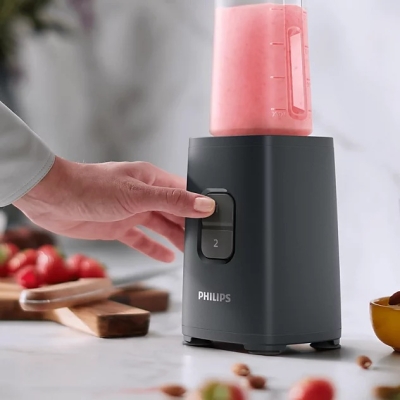 Блендер Philips Series 1000, 350 W, Черен - HR2040/00 gallery image 4