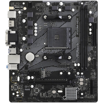 Дънна платка ASRock A520-HDV, mATX, AM4, DDR4 - A520M-HDV gallery image 2