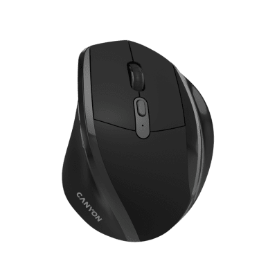 Безжична мишка Canyon OnClick 17 Ergonomic - CNE-CMSW17B, Черна gallery image 1