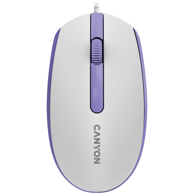 Мишка Canyon M-10 - CNE-CMS10WL, Бяла/Лилава gallery image 1
