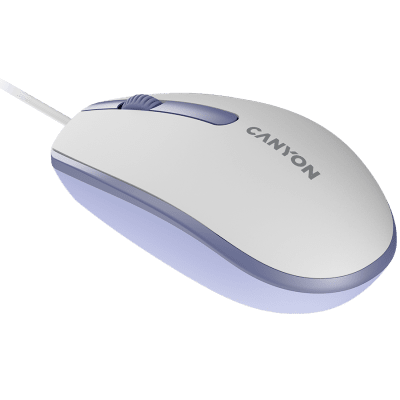 Мишка Canyon M-10 - CNE-CMS10WL, Бяла/Лилава gallery image 4