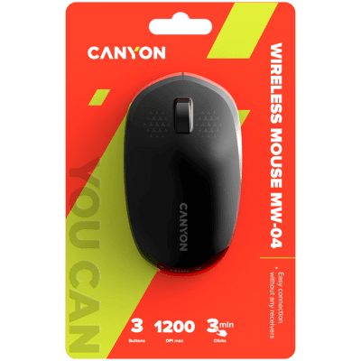Безжична мишка Canyon MW-04 - CNS-CMSW04B, Черна gallery image 6