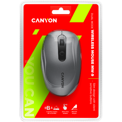 Безжична мишка Canyon MW-9 - CNS-CMSW09DG, Сива gallery image 5