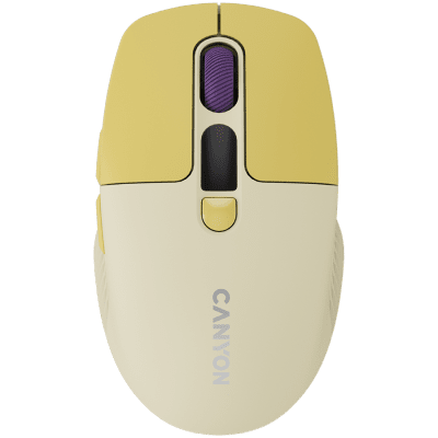 Безжична мишка Canyon MW-26 - CNS-CMSW26Y, Жълта gallery image 1