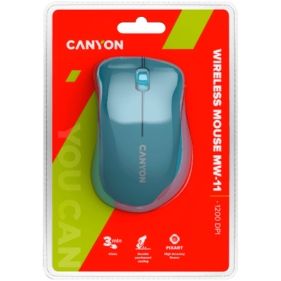 Безжична мишка Canyon MW-11 - CNE-CMSW11BL, Синя gallery image 6