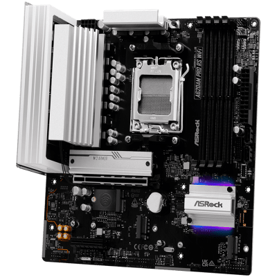 Дънна платка ASRock A620AM Pro RS WiFi, mATX, AM5, DDR5 - A620AM PRO RS WIFI gallery image 3