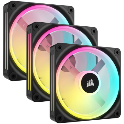 Комплект вентилатори Corsair iCUE LINK QX120 RGB - CO-9051002-WW