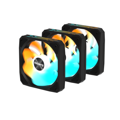 Комплект вентилатори 3-Pack GIGABYTE AORUS EZ CHAIN RVS FAN 120 - GP-GBT EZRVSFAN1203 gallery image 1