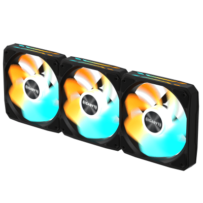 Комплект вентилатори 3-Pack GIGABYTE AORUS EZ CHAIN RVS FAN 120 - GP-GBT EZRVSFAN1203 gallery image 3