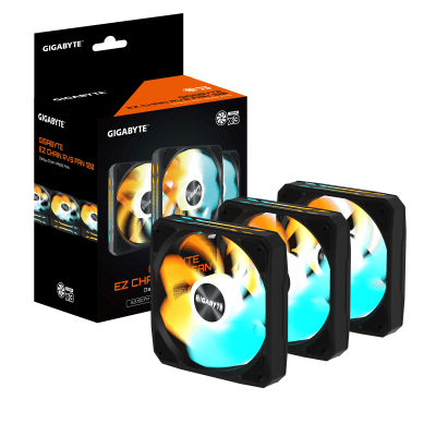 Комплект вентилатори 3-Pack GIGABYTE AORUS EZ CHAIN RVS FAN 120 - GP-GBT EZRVSFAN1203 gallery image 7