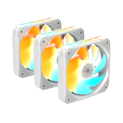 Комплект вентилатори 3-Pack GIGABYTE AORUS EZ CHAIN FAN 120 ICE - GP-GBT EZFAN1203 ICE gallery image 2