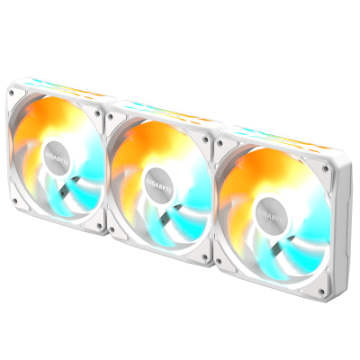 Комплект вентилатори 3-Pack GIGABYTE AORUS EZ CHAIN FAN 120 ICE - GP-GBT EZFAN1203 ICE gallery image 3